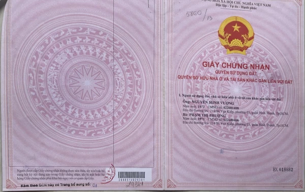Bán nhà Đặng Thùy Trâm, Phường 13, Quận Bình Thạnh