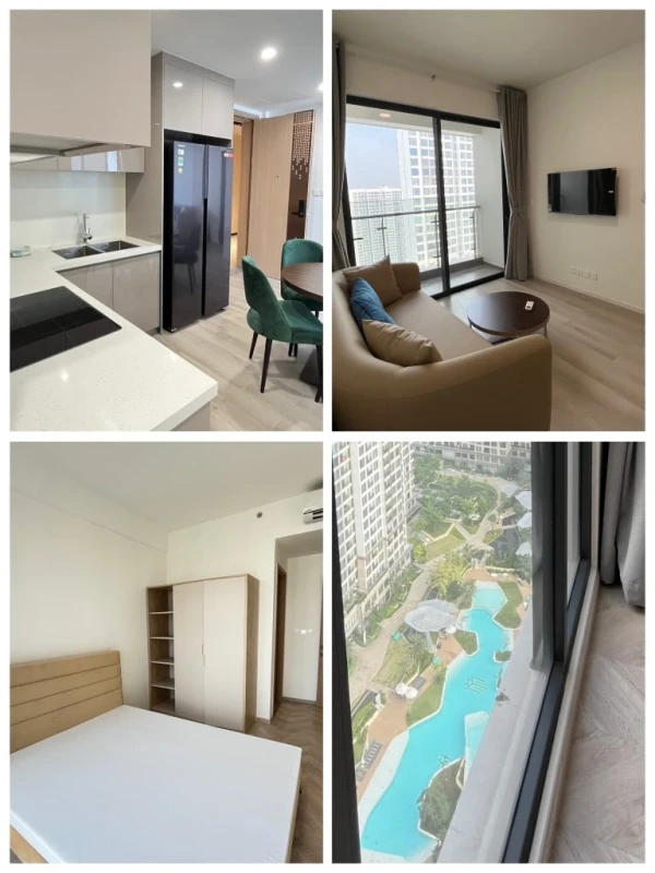 Cho thuê căn hộ 2PN Masteri Centre Point, full nội thất, view thoáng, giá tốt