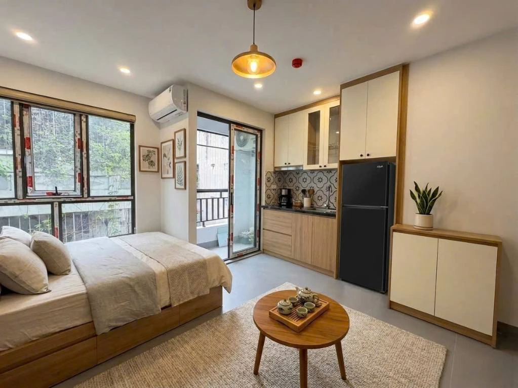 CHO THUÊ CĂN HỘ STUDIO HỒ TÙNG MẬU, MAI DỊCH, CẦU GIẤY, PHÒNG MỚI FULL NỘI THẤT, OTO ĐỖ CỬA — ảnh 3