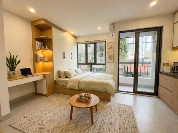 CHO THUÊ CĂN HỘ STUDIO HỒ TÙNG MẬU, MAI DỊCH, CẦU GIẤY, PHÒNG MỚI FULL NỘI THẤT, OTO ĐỖ CỬA
