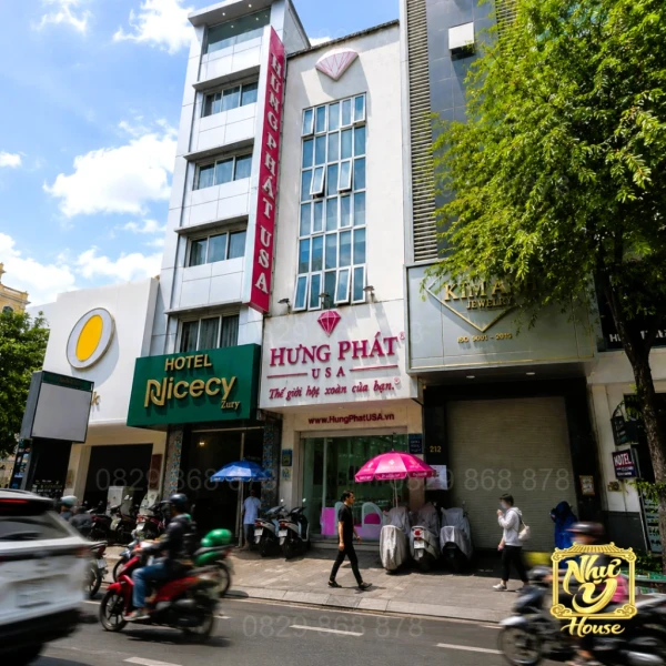 Cho thuê nhà 214 Lê Thánh Tôn Quận 1, nguyên căn, thang máy, gần chợ Bến Thành
