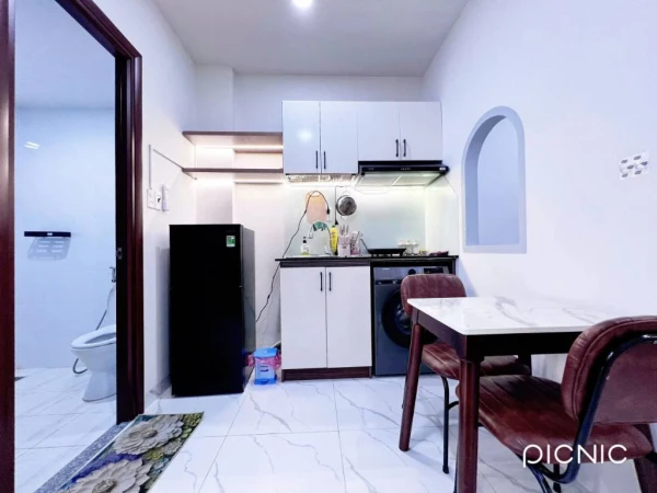 CĂN HỘ 1 PHÒNG NGỦ NƠ TRANG LONG, BÌNH THẠNH, TÁCH BẾP, MÁY GIẶT RIÊNG