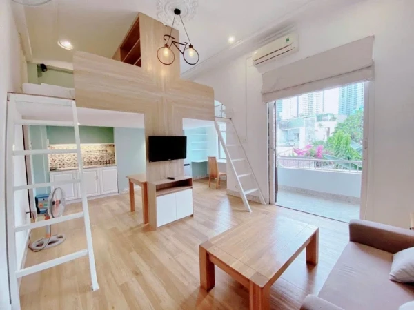 CHO THUÊ CĂN HỘ DUPLEX NGÔ TẤT TỐ, BÌNH THẠNH, BANCÔNG SIÊU XINH, GIÁ TỐT