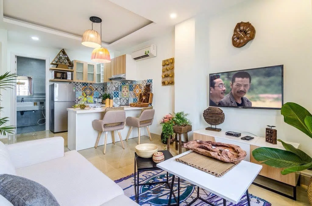 CĂN HỘ 1 PHÒNG NGỦ TRƯỜNG SA PHÚ NHUẬN, CỬA SỔ QUANH PHÒNG, VIEW SÔNG — ảnh 4