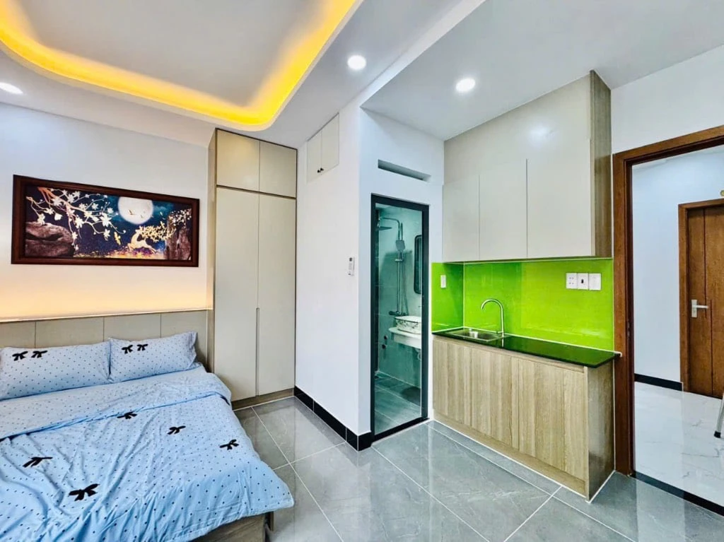 CHO THUÊ CĂN HỘ THÍCH QUẢNG ĐỨC PHÚ NHUẬN, CỬA SỔ LỚN XA BẾP, MÁY GIẶT RIÊNG, GẦN QUẬN 1 — ảnh 4