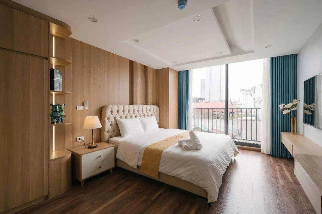 Cho thuê căn hộ Lạc Long Quân Tây Hồ, 2PN 1PK nhà mới tinh, cách hồ 50m, full nội thất, chỉ 8tr5 — ảnh 2