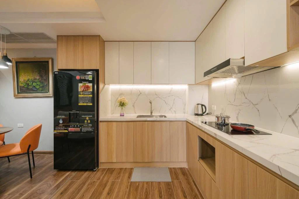 Cho thuê căn hộ Lạc Long Quân Tây Hồ, 2PN 1PK nhà mới tinh, cách hồ 50m, full nội thất, chỉ 8tr5 — ảnh 5