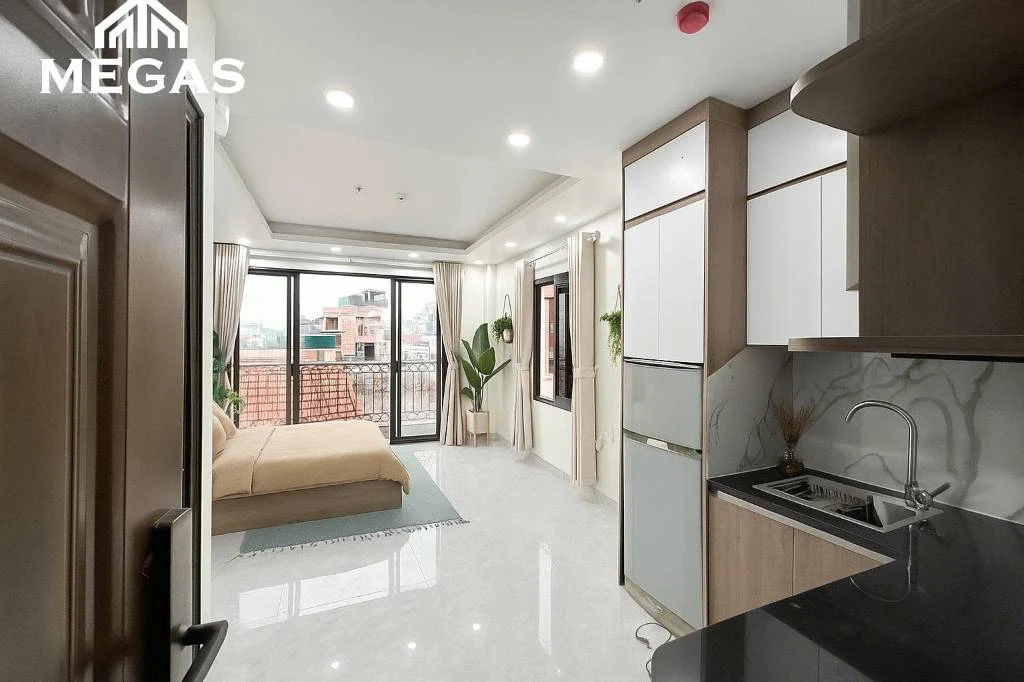 Cho thuê Studio Xuân La, Tây Hồ, chỉ 5tr5 ban công siêu rộng, đủ nội thất — ảnh 2
