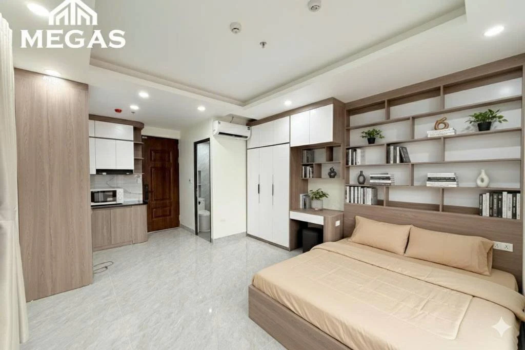 Cho thuê Studio Xuân La, Tây Hồ, chỉ 5tr5 ban công siêu rộng, đủ nội thất — ảnh 4