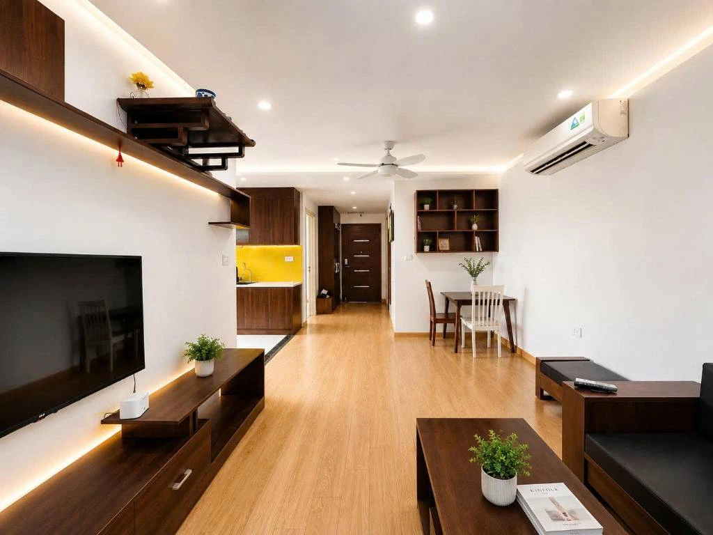 Cho thuê căn hộ chung cư Trần Bình, Cầu Giấy, DT 90m2 Nội thất đầy đủ — ảnh 2