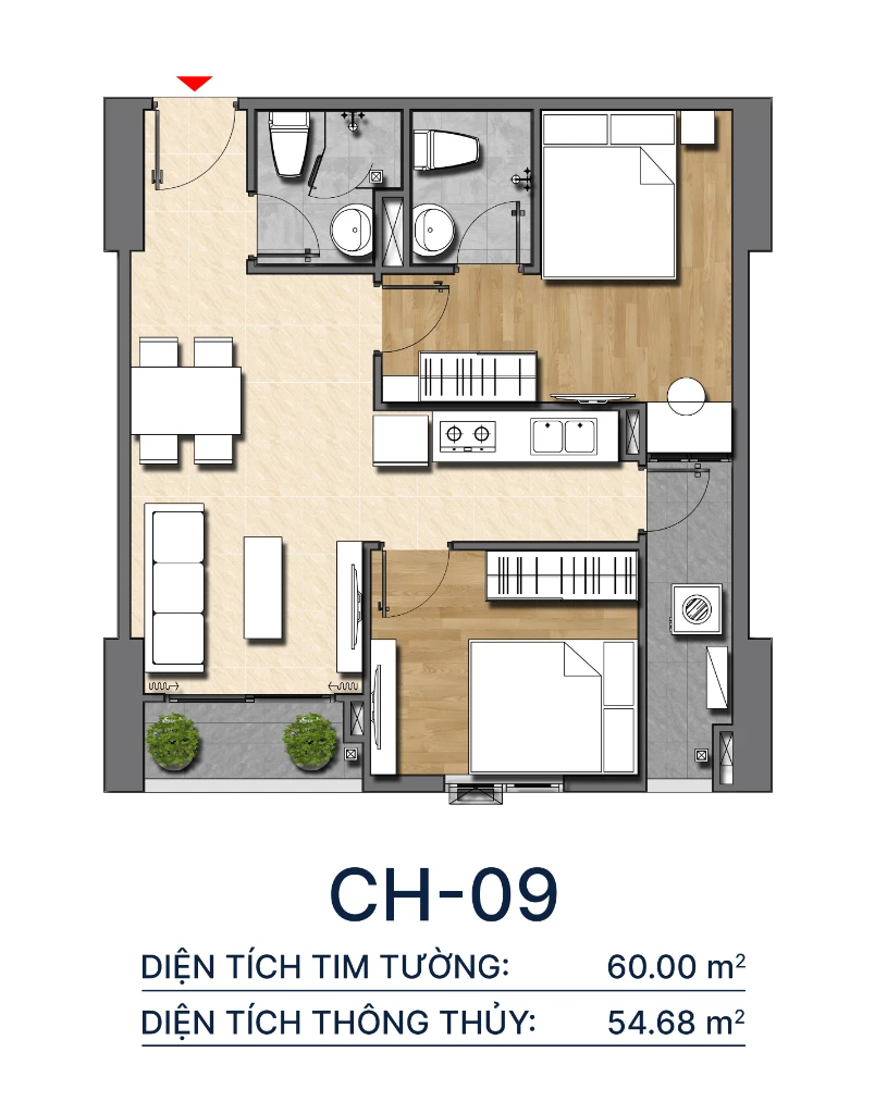 Bán căn hộ Diamond Boulevard, mặt tiền QL13, bàn giao full nội thất, thanh toán 10%ký HĐMB — ảnh 3