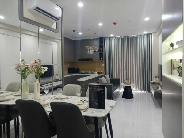 Bán căn hộ mặt tiền Quốc Lộ 13, Thuận An Bình Dương gần siêu thị Aeon, full nội thất mới