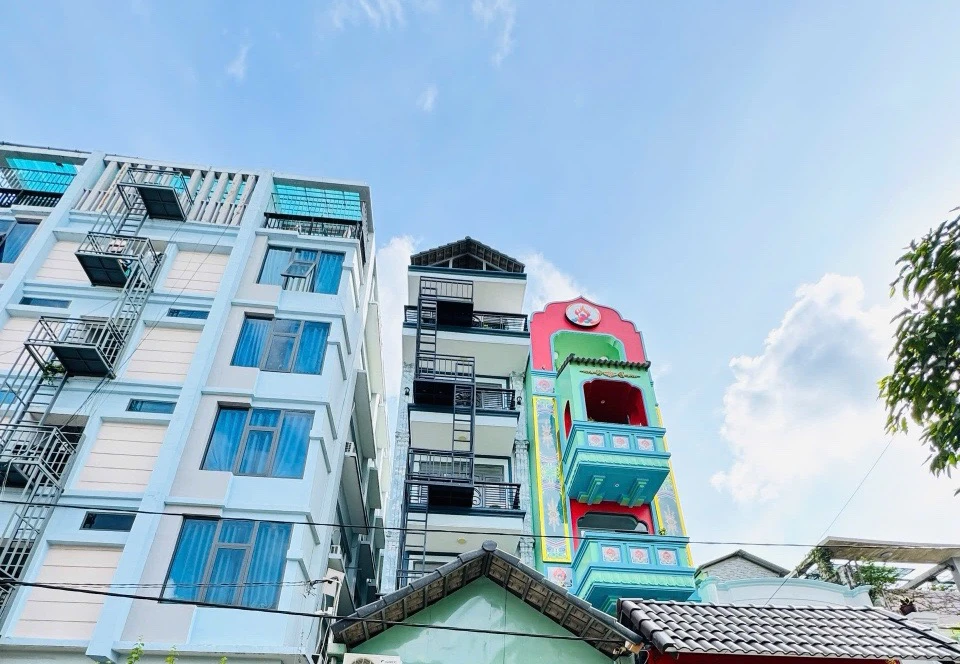 MTNB. P Phú Thọ Hòa Ngay Trường Học 4x22m, 1 trệt 1 lửng 4 lầu, có thang máy — ảnh 1