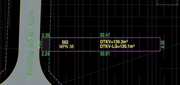 BÁN NHÀ mặt tiền ĐƯỜNG SỐ 6 ngay 4 xã– DT 4×35M – CẤP 4 – ĐƯỜNG 8M