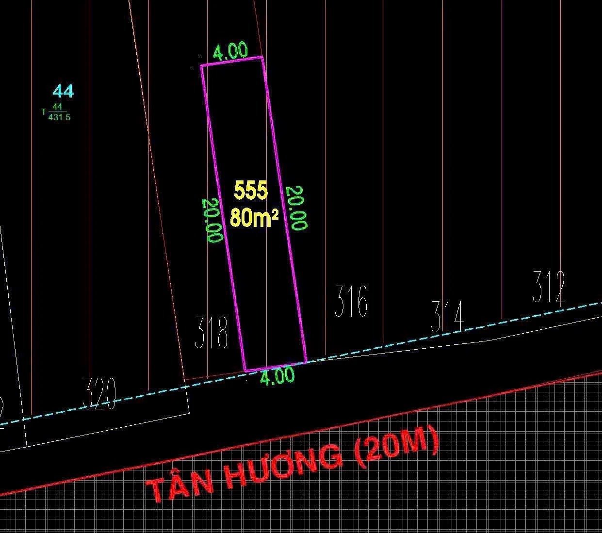 ĐẤT MT TÂN HƯƠNG – 4×20M ko lộ giới – ĐẤT TRỐNG — ảnh 1