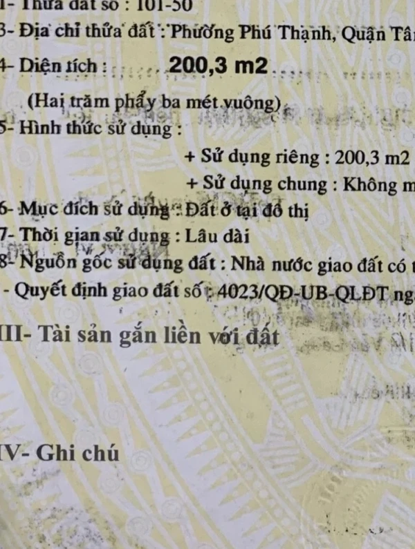GÓC 2 Ngay MẶT TIỀN VĂN CAO – 12×17M – 200.3M² – ĐANG CHO THUÊ 30TR/THÁNG –
