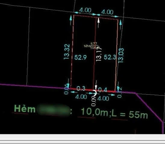 BÁN NHÀ NGANG 8M ĐƯỜNG TÂN HÒA ĐÔNG – GIÁP QUẬN 6, HẺM 10M THÔNG, VỊ TRÍ ĐẸP • Diện tích: 8 x 13m