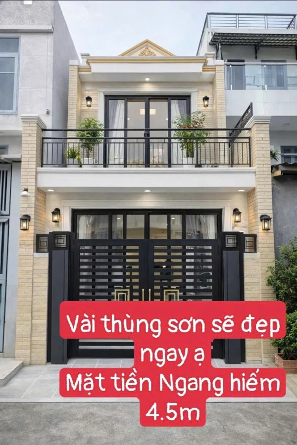 Siêu phẩm ngang 4.5m hẻm xe tải đường Hương Lộ 2 P.BTĐA 72m2 đúc 1 lầu