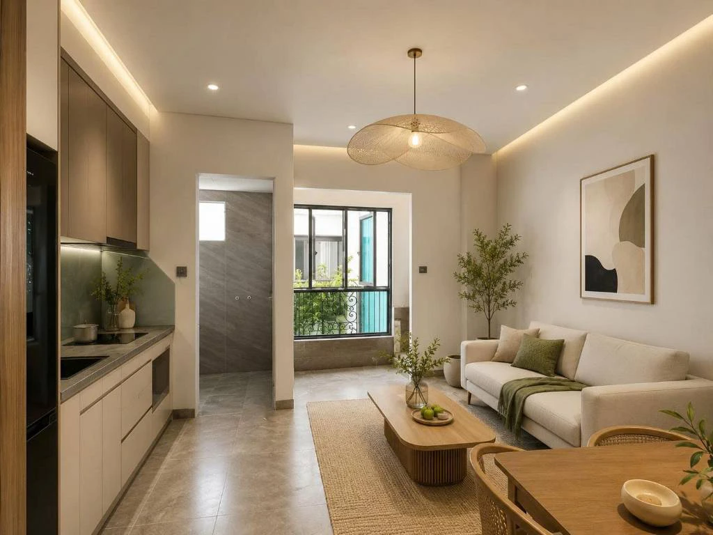 CHO THUÊ CĂN HỘ HOÀNG QUỐC VIỆT, CẦU GIẤY, DT 60M2, CĂN 2N2WC, FULL ĐỒ, THOÁNG — ảnh 2