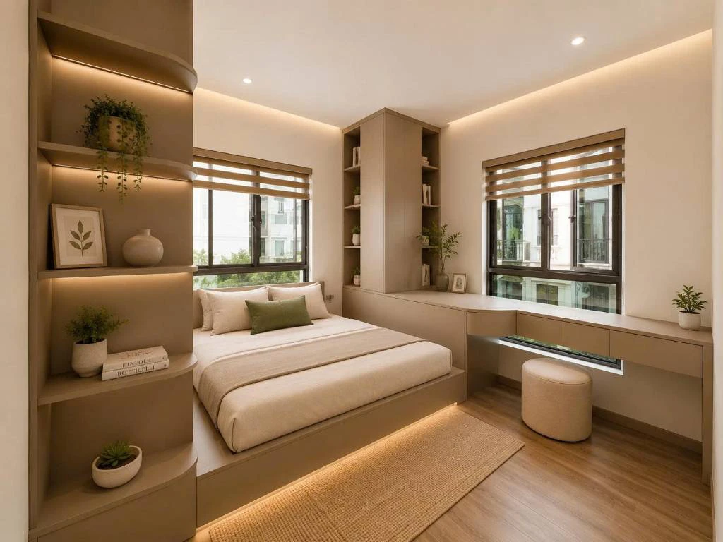 CHO THUÊ CĂN HỘ HOÀNG QUỐC VIỆT, CẦU GIẤY, DT 60M2, CĂN 2N2WC, FULL ĐỒ, THOÁNG — ảnh 7