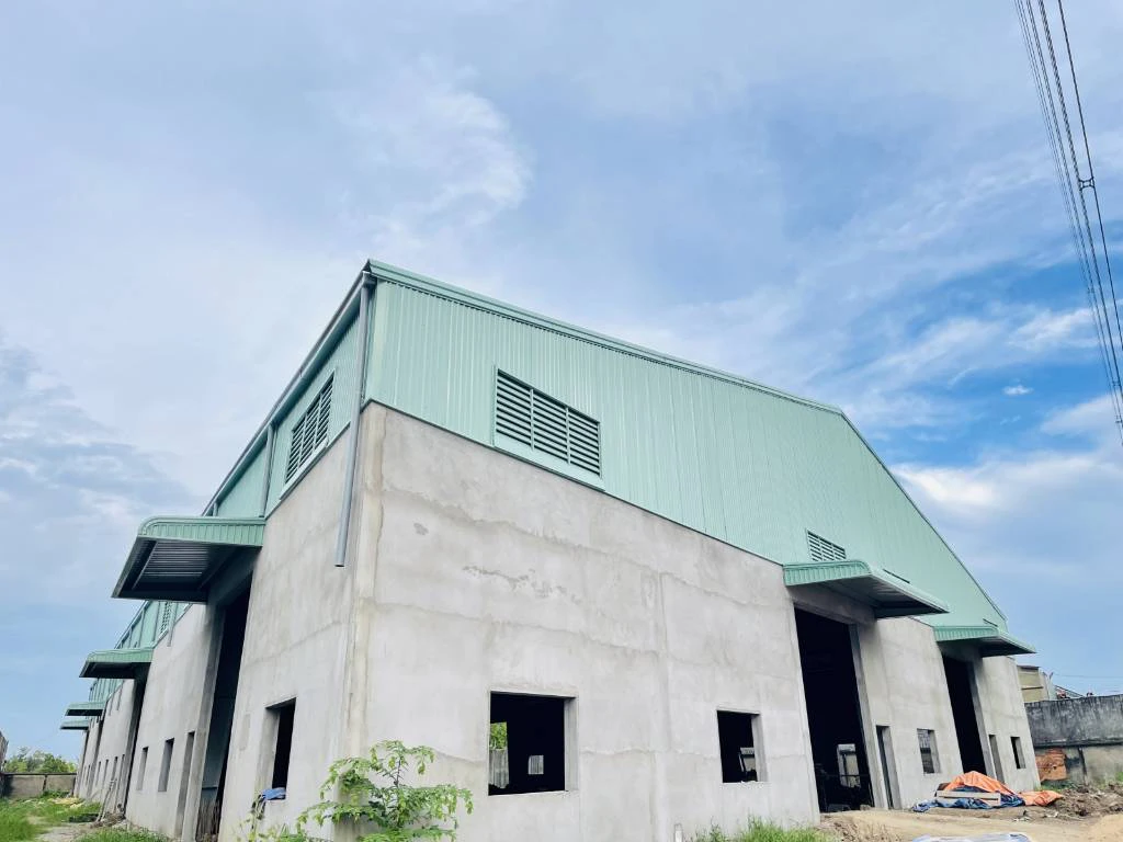 Cho thuê kho xưởng Nhị Thành, Long An, tổng 6500m2, 2 xưởng, pccc tự động, 3pha 550kva, chỉ 80k/m2 — ảnh 1