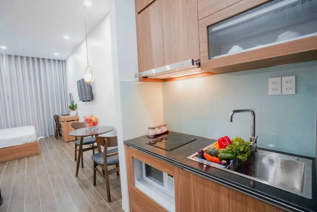 Cho thuê căn hộ cao cấp Vinhomes Marina, 1 ngủ tách bếp, dt 35m2, giá 7 triệu — ảnh 3
