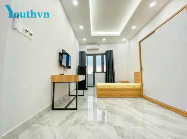 CHO THUÊ STUDIO ĐƯỜNG CHU VĂN AN, BÌNH THẠNH, FULL NỘI THẤT CÓ BAN CÔNG