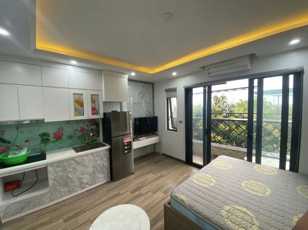 Cho thuê căn hộ mini Trích Sài Tây Hồ, full đồ cao cấp, ban công view Hồ Tây cực Chill, chỉ 7.5tr — ảnh 2