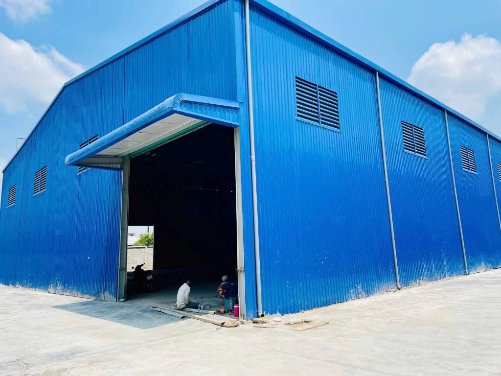 CHO THUÊ NHÀ XƯỞNG PHƯỚC LỢI, LONG AN, DT 6800M2, 2 KHO TỔNG 4000M2, MÁI CHE, VĂN PHÒNG, GIÁ 220TR — ảnh 2