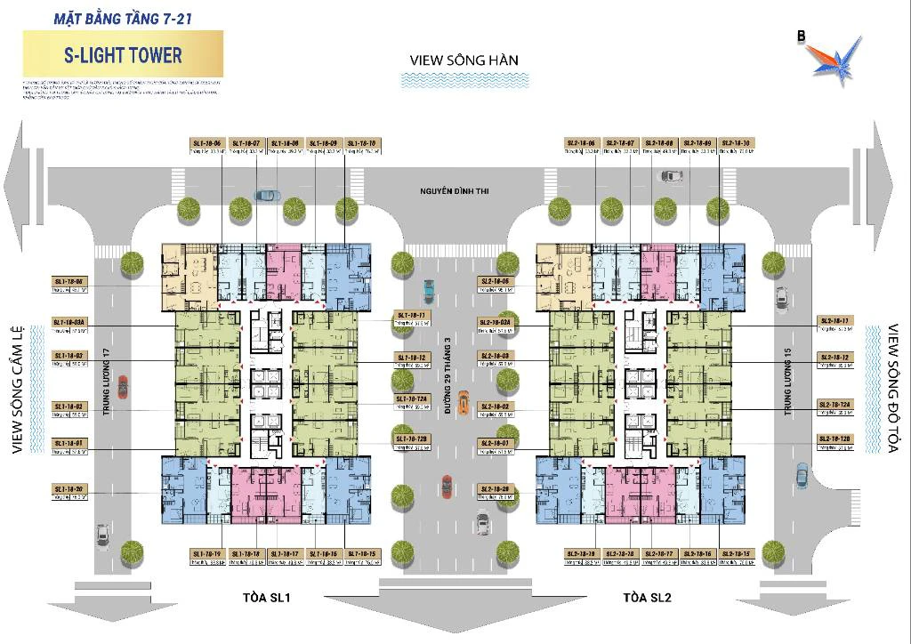 Bán căn hộ Hòa Xuân Cẩm Lệ Đà Nẵng view 3 nhánh sông, dt 70m2 giá 4.2 tỷ — ảnh 5