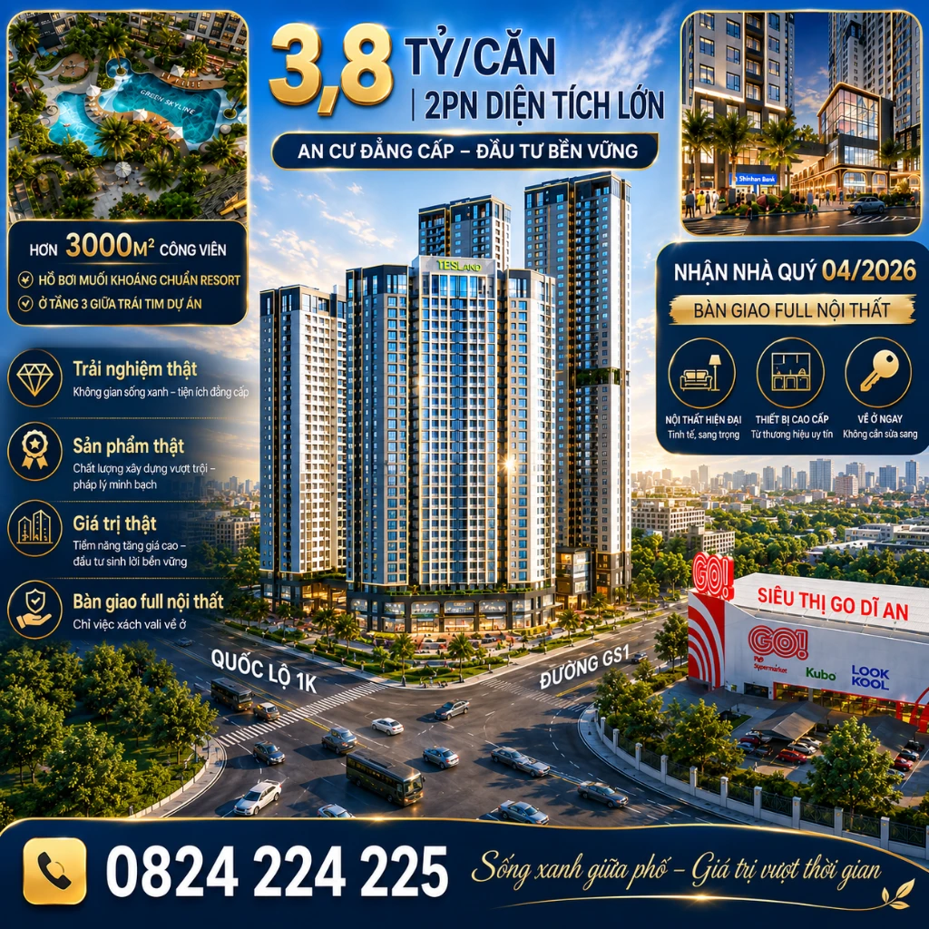 Green Skyline, căn hộ hạng sang bàn giao Full nội thất, nhận nhà tháng 12/2026 — ảnh 2