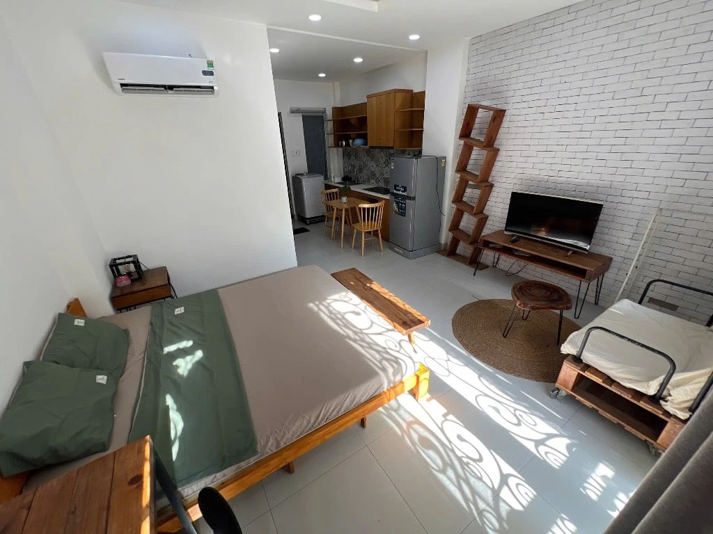 CĂN HỘ 1 PHÒNG NGỦ PHẠM VIẾT CHÁNH, BÌNH THẠNH, BAN CÔNG TÁCH BẾP KHU BẾP RỘNG — ảnh 4