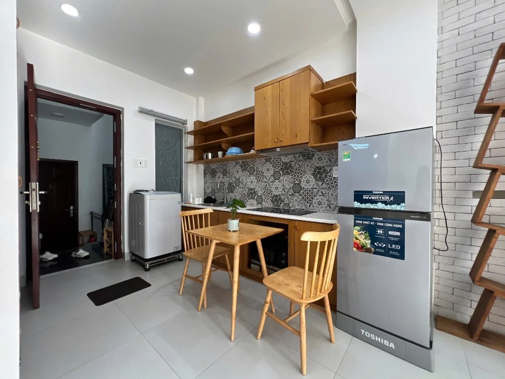 CĂN HỘ 1 PHÒNG NGỦ PHẠM VIẾT CHÁNH, BÌNH THẠNH, BAN CÔNG TÁCH BẾP KHU BẾP RỘNG — ảnh 5