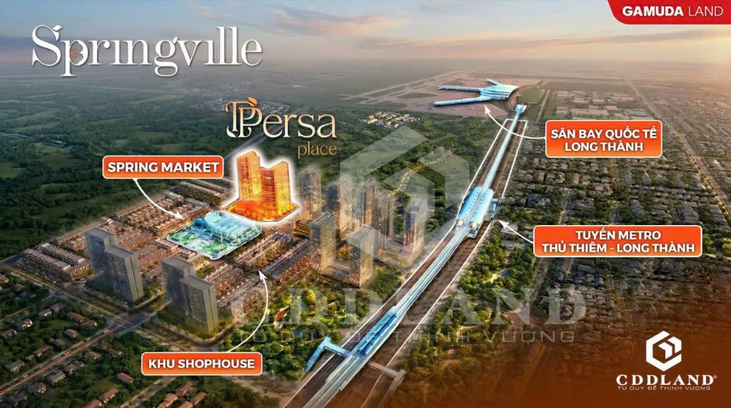 MỞ BÁN CĂN HỘ PERSA PLACE SPRINGVILLE, GẦN SÂN BAY LONG THÀNH, GIÁ TỪ 50 TRIỆU/M², THANH TOÁN 10% — ảnh 1