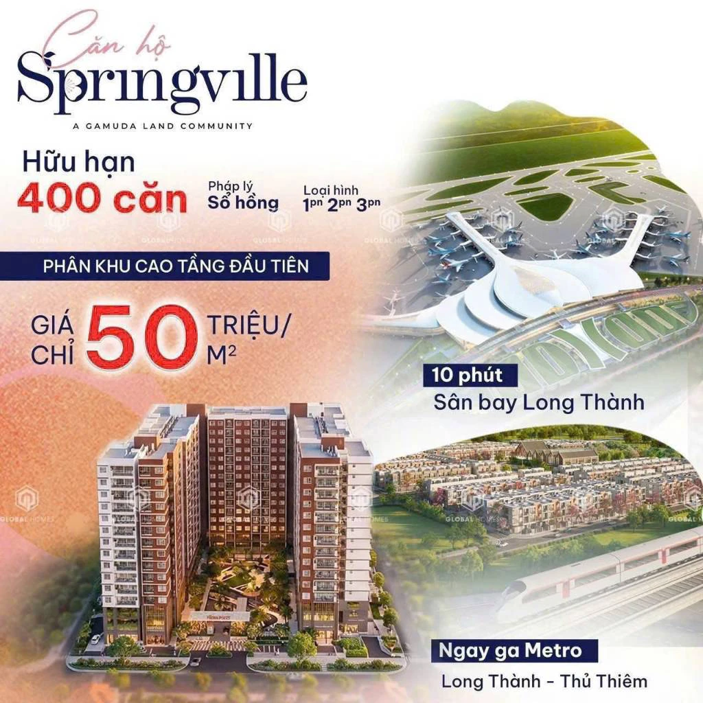 BÁN CĂN HỘ SPRING VILLE NHƠN TRẠCH, ĐÔ THỊ HIỆN ĐẠI, TIỀM NĂNG ĐẦU TƯ BỀN VỮNG — ảnh 1