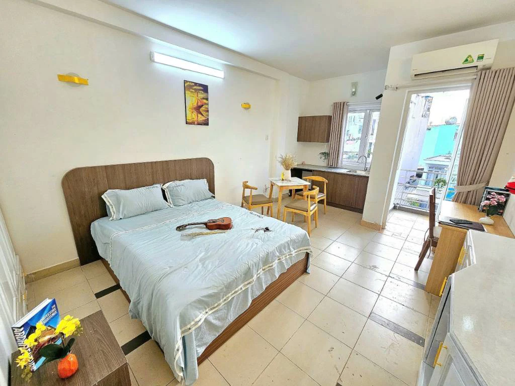 Cho thuê căn hộ Nơ Trang Long, Bình Thạnh 38m2 full nội thất giá 6.4 triệu — ảnh 1