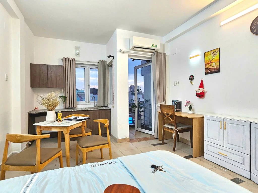 Cho thuê căn hộ Nơ Trang Long, Bình Thạnh 38m2 full nội thất giá 6.4 triệu — ảnh 2