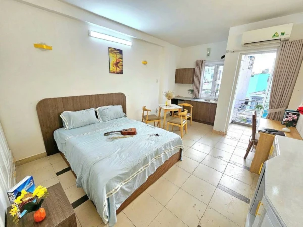 Cho thuê căn hộ Nơ Trang Long, Bình Thạnh 38m2 full nội thất giá 6.4 triệu