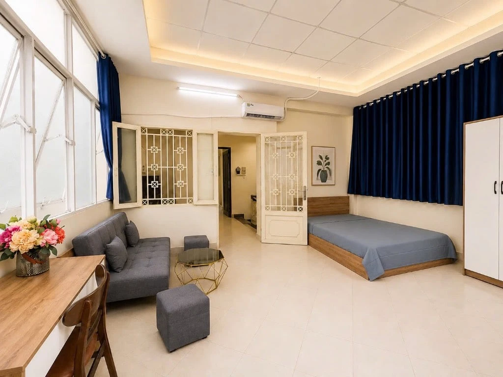 Căn hộ cao cấp Huỳnh Văn Bánh, Phú Nhuận, 2PN 70m2 Ban công, giá 9,3tr — ảnh 2