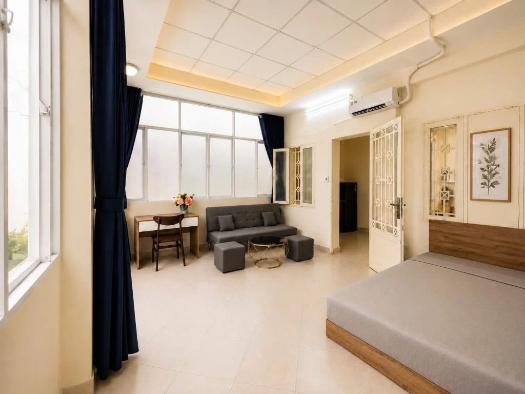 Căn hộ cao cấp Huỳnh Văn Bánh, Phú Nhuận, 2PN 70m2 Ban công, giá 9,3tr — ảnh 3