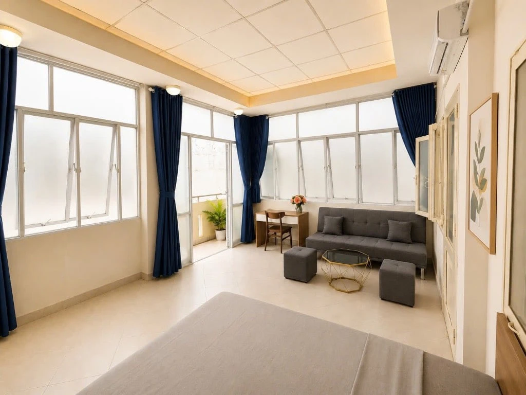 Căn hộ cao cấp Huỳnh Văn Bánh, Phú Nhuận, 2PN 70m2 Ban công, giá 9,3tr — ảnh 4