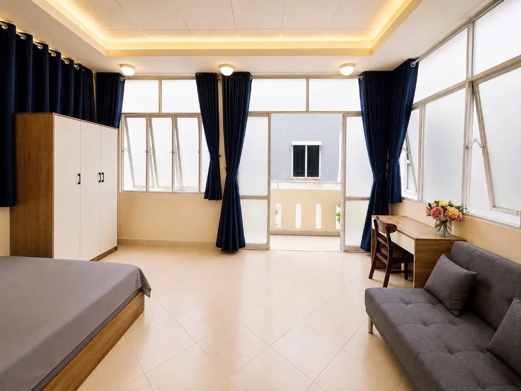 Căn hộ cao cấp Huỳnh Văn Bánh, Phú Nhuận, 2PN 70m2 Ban công, giá 9,3tr — ảnh 6
