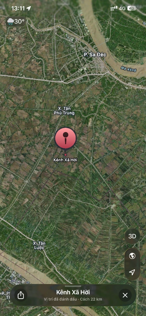 BÁN ĐẤT XÃ TÂN PHÚ, ĐỒNG THÁP, CHÍNH CHỦ, DT 4259M2 ĐẤT TRỒNG LÚA, GIÁ 1,9 TỶ — ảnh 5